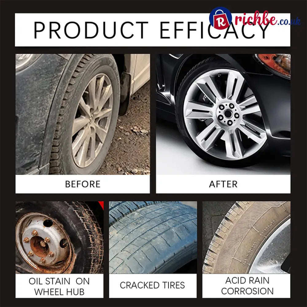 ✨ Tire wax – restores black gloss blocks UV repels dirt. Easy & quick! 🚗 - Car Accessories