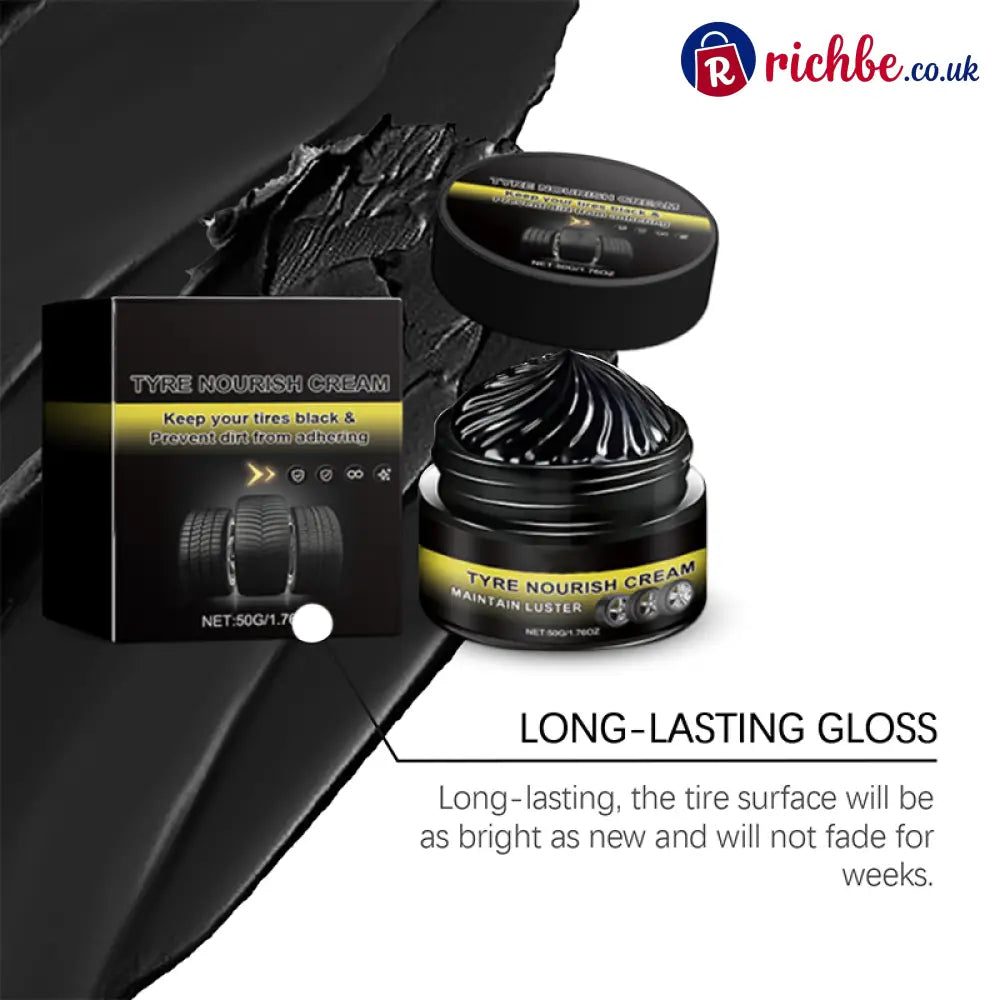 ✨ Tire wax – restores black gloss blocks UV repels dirt. Easy & quick! 🚗 - Car Accessories