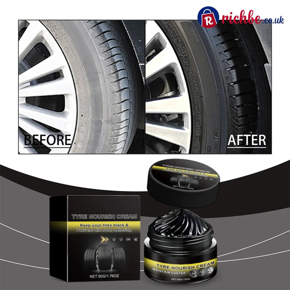 ✨ Tire wax – restores black gloss blocks UV repels dirt. Easy & quick! 🚗 - Car Accessories