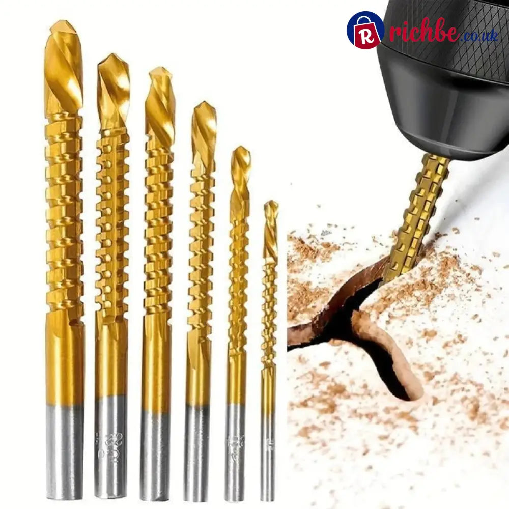 Titanium-Coated Drill Bit Set
