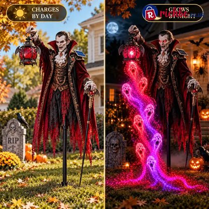 🎁 Today Only: 48% Off 🎁🧛 Vampire Lord Crimson Soul Solar Garden Light - Plague Doctor
