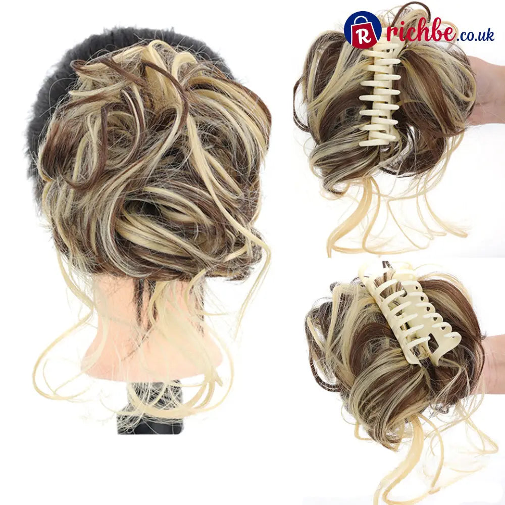 Top Knot Bun Hairpiece – Blends with your hair heat style friendly - Health & Beauty