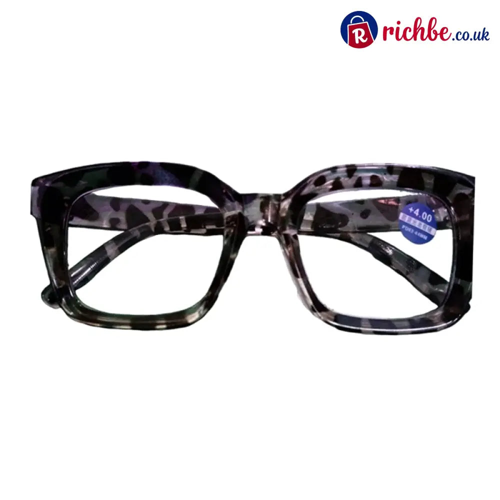 ✨👓Tortoiseshell Reading Glasses – Blue Light Blocking Oversized Square Readers