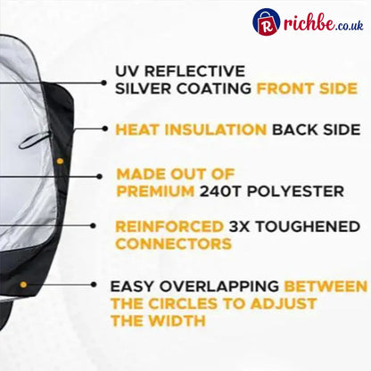 Truck Windshield Sunshade with UV Protection – Heavy-duty & heat-reflective🛡️ - Hot sale