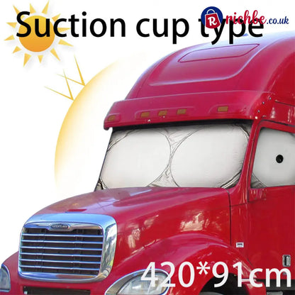 Truck Windshield Sunshade with UV Protection – Heavy-duty & heat-reflective🛡️ - Hot sale