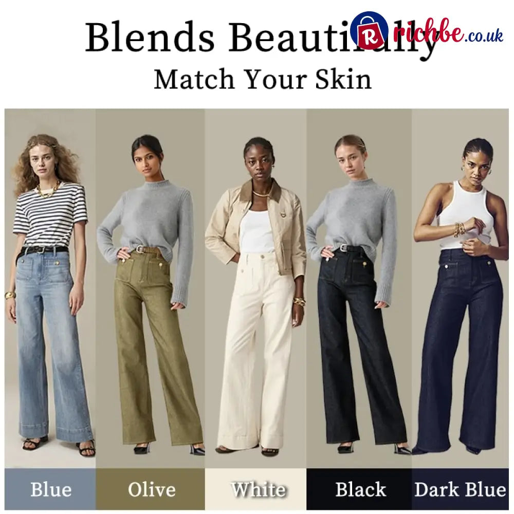 🧣👖Tummy Control Sailor Wide Leg Trouser
