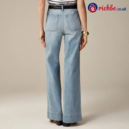 🧣👖Tummy Control Sailor Wide Leg Trouser