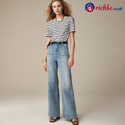 🧣👖Tummy Control Sailor Wide Leg Trouser