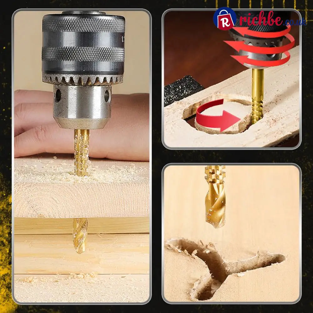 🛠️ Twist Drill Bit Set – Titanium-Coated Serrated Multi-Material 🔩 - Tools & Gadgets