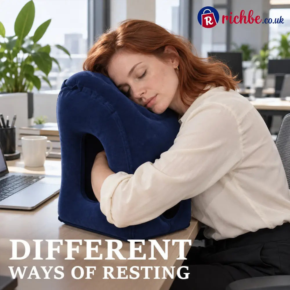 Ultra-Light Foldable Inflatable Travel Pillow | Portable Neck Support for Trips - Houseware & Kitchen