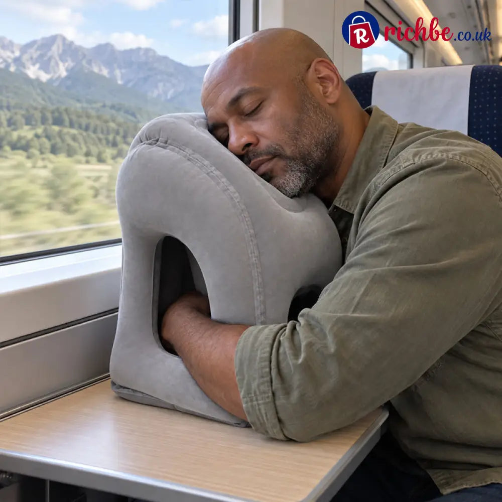 Ultra-Light Foldable Inflatable Travel Pillow | Portable Neck Support for Trips - Houseware & Kitchen