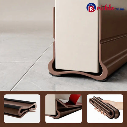 Under Door Silent Draft Stopper - brown - Houseware & Kitchen