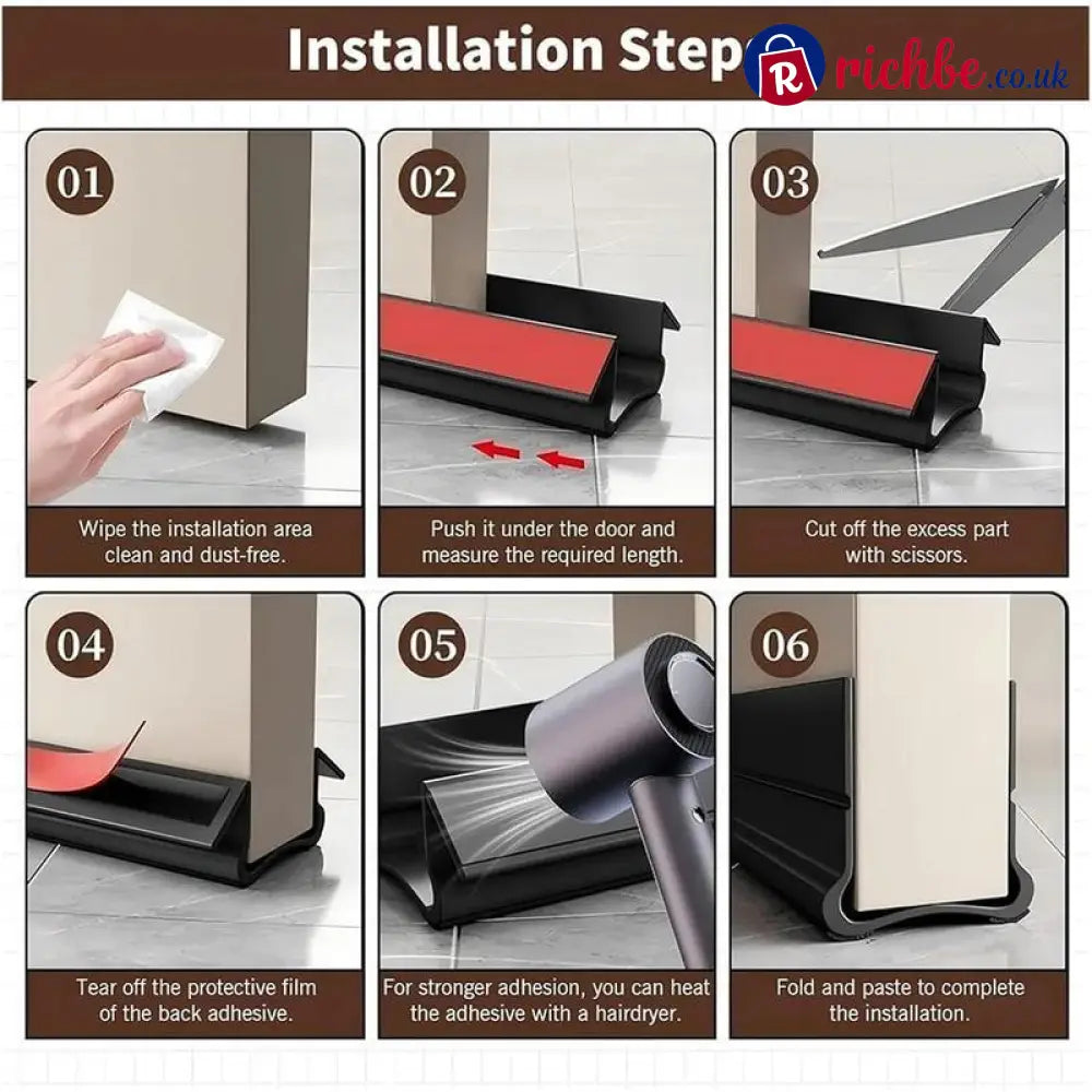 Under Door Silent Draft Stopper - Houseware & Kitchen