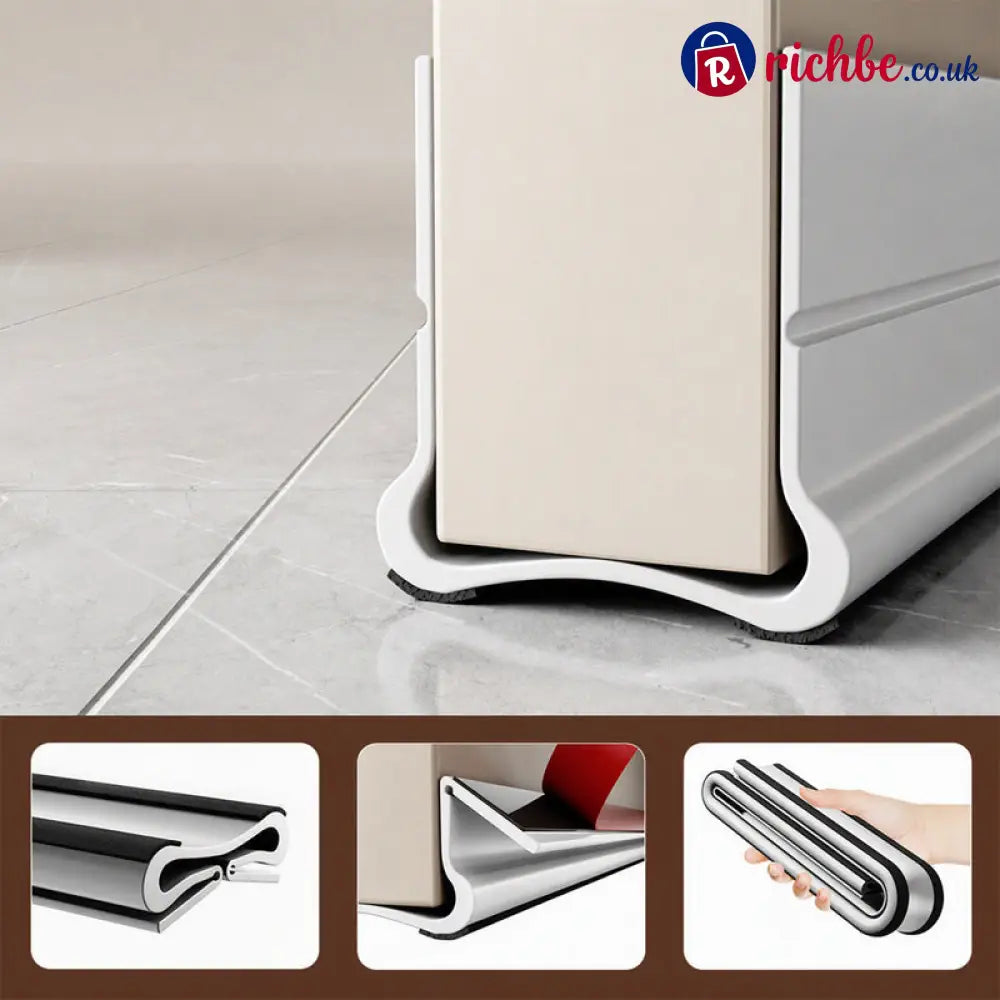 Under Door Silent Draft Stopper - white - Houseware & Kitchen