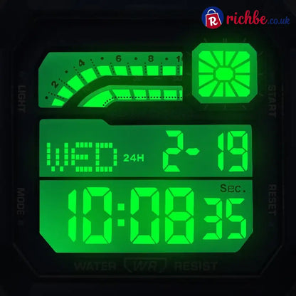 📢 50% Off Now! ⌚ Unisex Digital Watch With Square Display & Luminous Backlight – Sleek Design Bright Backlight &