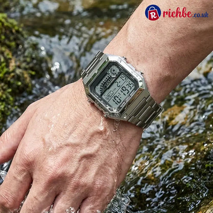 📢 50% Off Now! ⌚ Unisex Digital Watch With Square Display & Luminous Backlight – Sleek Design Bright Backlight &