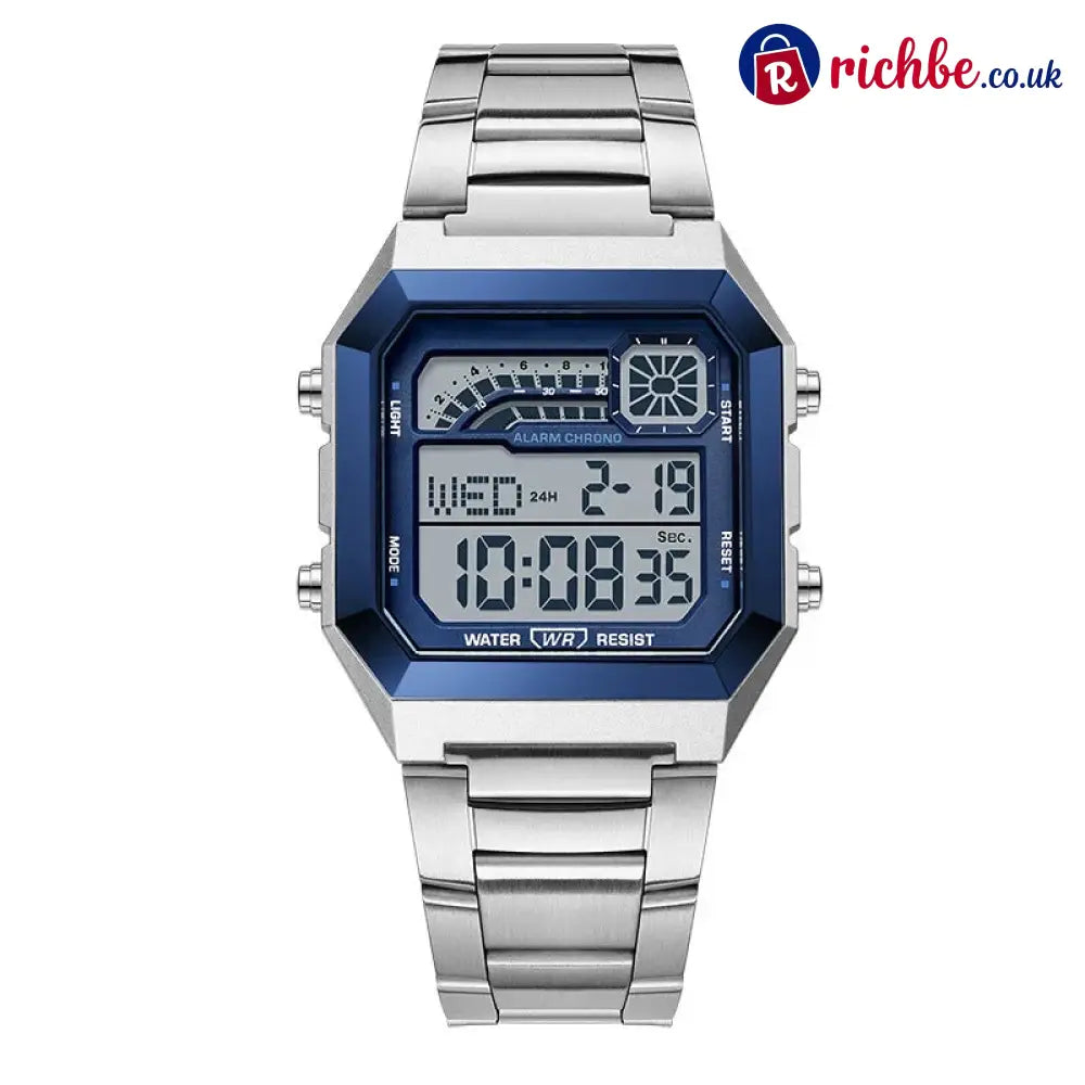 📢 50% Off Now! ⌚ Unisex Digital Watch With Square Display & Luminous Backlight – Sleek Design Bright Backlight &