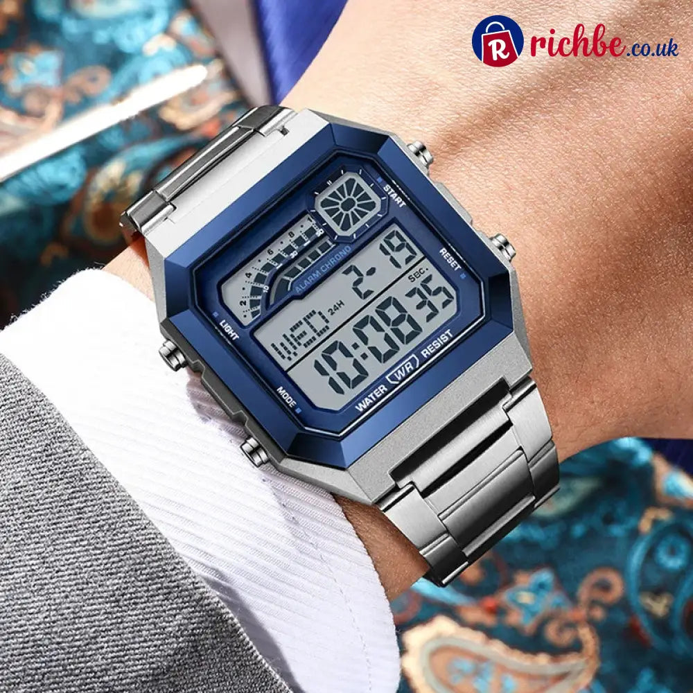 📢 50% Off Now! ⌚ Unisex Digital Watch With Square Display & Luminous Backlight – Sleek Design Bright Backlight &