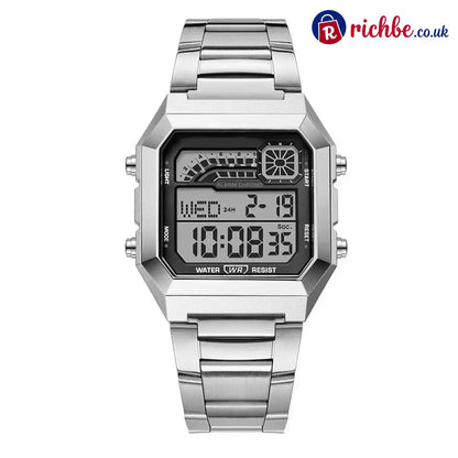 📢 50% Off Now! ⌚ Unisex Digital Watch With Square Display & Luminous Backlight – Sleek Design Bright Backlight &