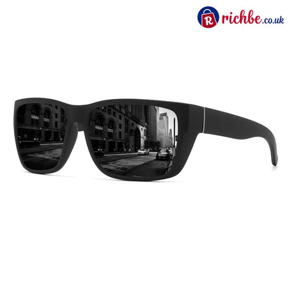 🕶️Unisex Polarized Sunglasses for Running Cycling & Driving – UV400 protection & lightweight - Black Frame Gray