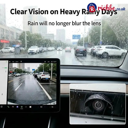 Universal Car Backup Camera Rain Shield - Black / Buy 1 set - 4 pieces - Hot sale