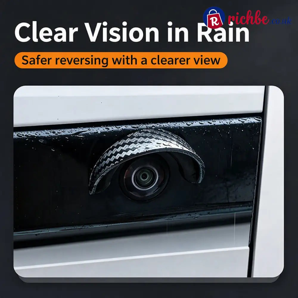 Universal Car Backup Camera Rain Shield - Black / Buy 1 set - 4 pieces - Hot sale