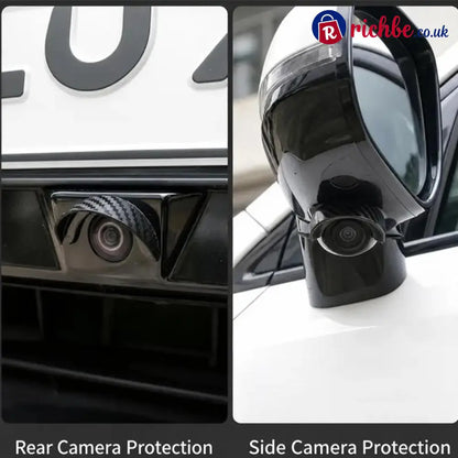 Universal Car Backup Camera Rain Shield - Black / Buy 1 set - 4 pieces - Hot sale