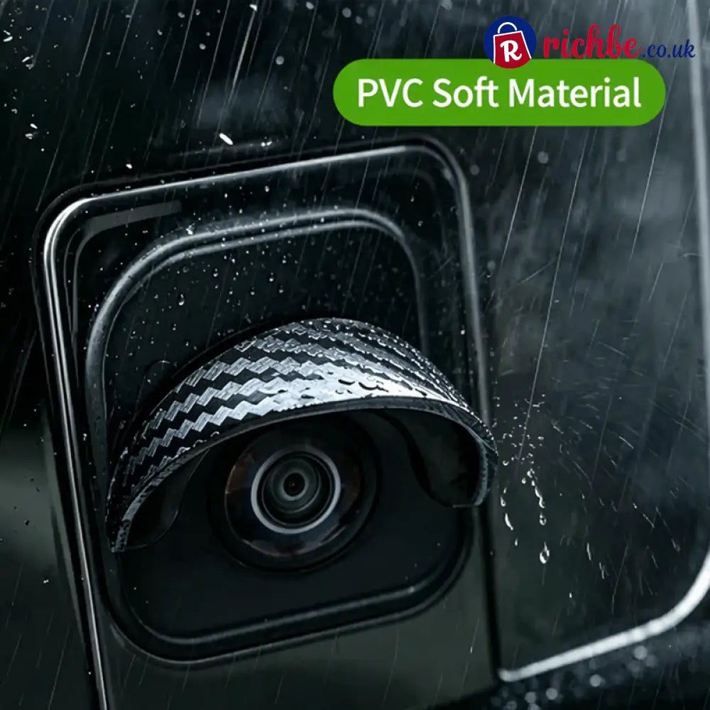 Universal Car Backup Camera Rain Shield - Black / Buy 1 set - 4 pieces - Hot sale