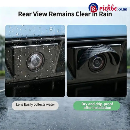 Universal Car Backup Camera Rain Shield - Black / Buy 1 set - 4 pieces - Hot sale