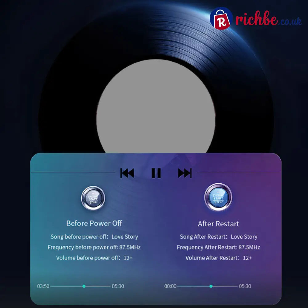 Universal Dual-Port Car FM Bluetooth Transmitter – Wireless Music Hands-Free Calling & Dual USB Charger - Bluetooth