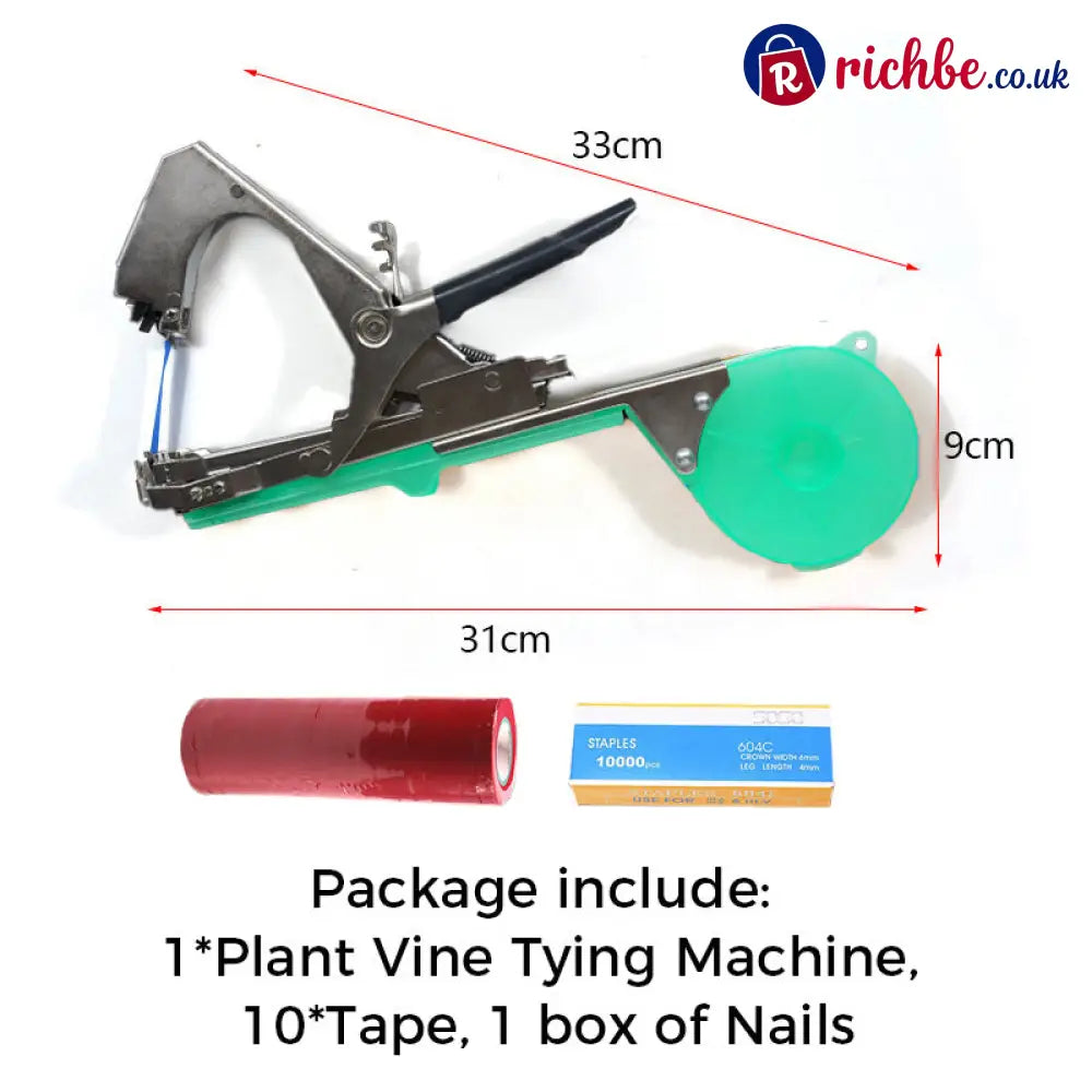 🌱 Universal Lightweight Durable Plant Vine Tying Machine – For tomatoes grapes & climbing plants – Adjustable tension