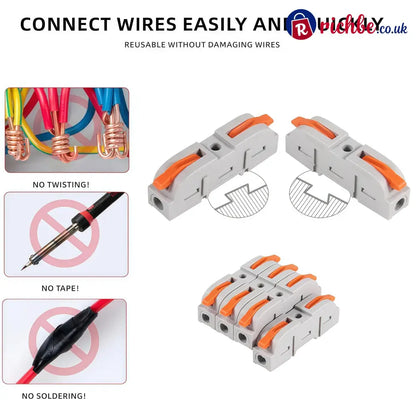 Universal Quick Lever Electrical Wire Connectors (24-12 AWG) Assortment