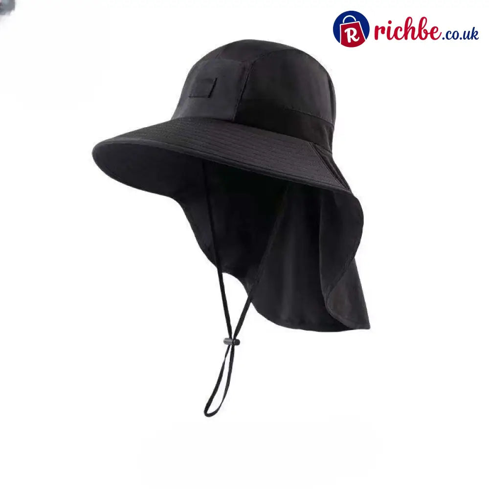 UPF 50+ Wide Brim Sun Hat with Neck Flap