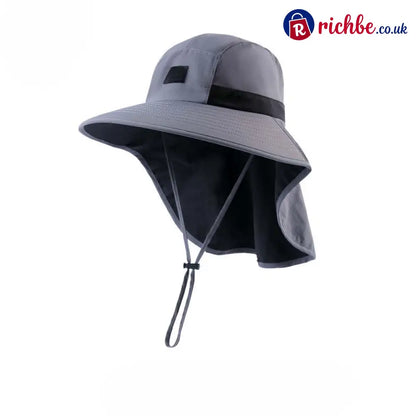 UPF 50+ Wide Brim Sun Hat with Neck Flap