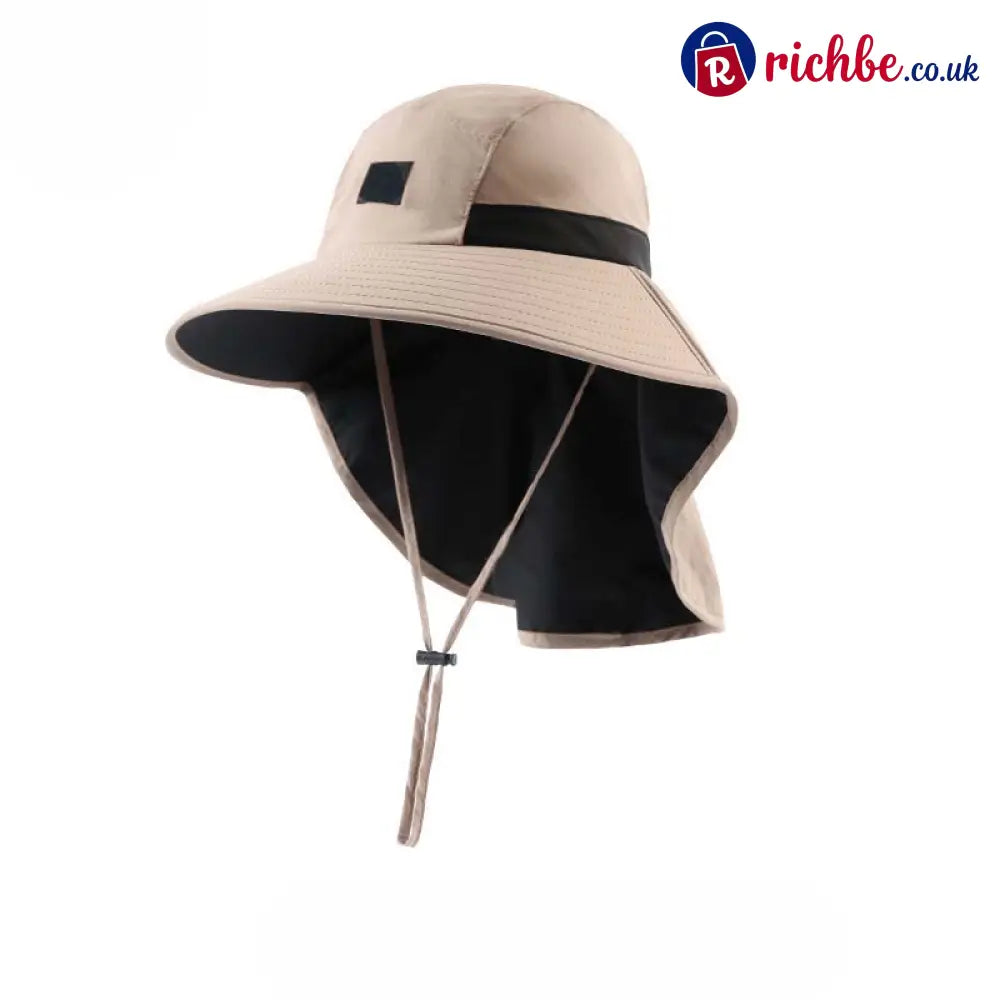 UPF 50+ Wide Brim Sun Hat with Neck Flap