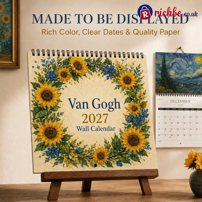 🎨 Van Gogh–Inspired 2027 Wall Calendar -12 Beautiful Artworks to Brighten Every Month - All Collections