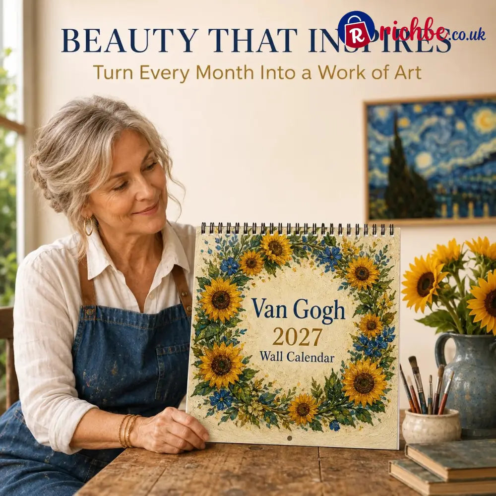 🎨 Van Gogh–Inspired 2027 Wall Calendar -12 Beautiful Artworks to Brighten Every Month - All Collections