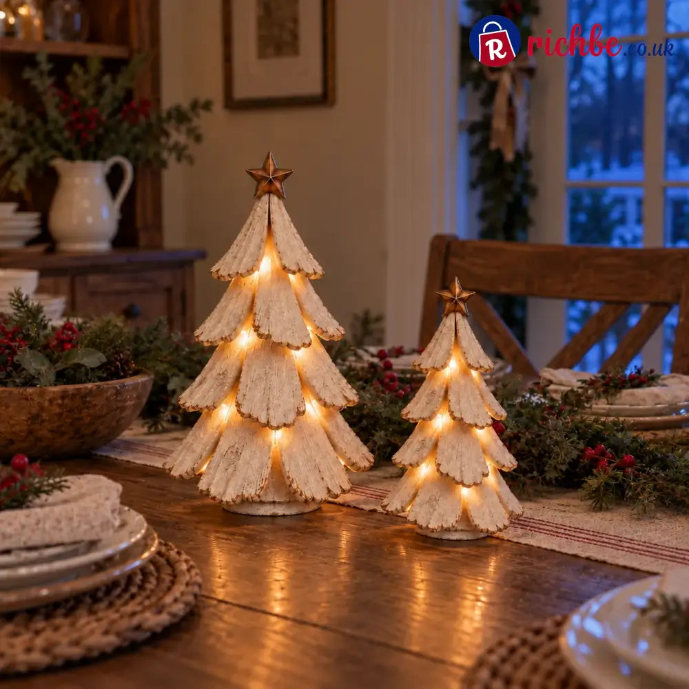 Vintage Lighted Christmas Tree Figurine