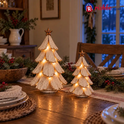 Vintage Lighted Christmas Tree Figurine