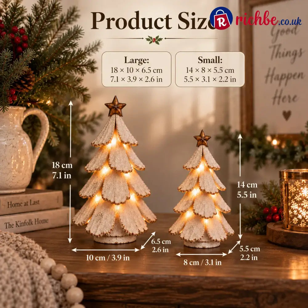 Vintage Lighted Christmas Tree Figurine