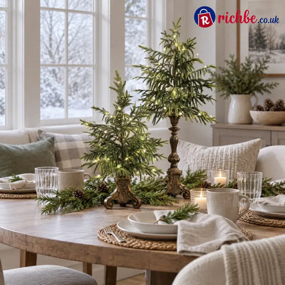 Vintage Lighted Norfolk Pine Trees