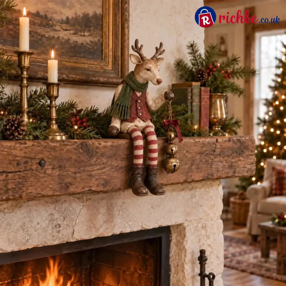 🤎Vintage Old Reindeer Shelf Sitter