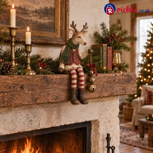 🤎Vintage Old Reindeer Shelf Sitter