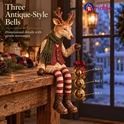 🤎Vintage Old Reindeer Shelf Sitter