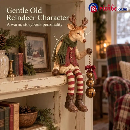 🤎Vintage Old Reindeer Shelf Sitter