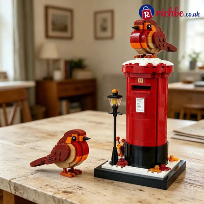 Vintage Postbox & Robin Brick Set – A Symbol of Love & Remembrance📮