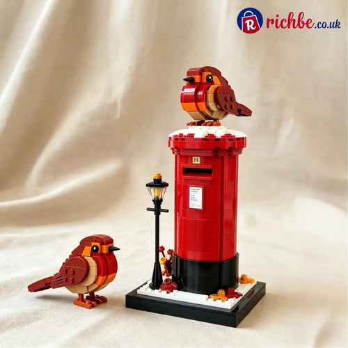 Vintage Postbox & Robin Brick Set – A Symbol of Love & Remembrance📮