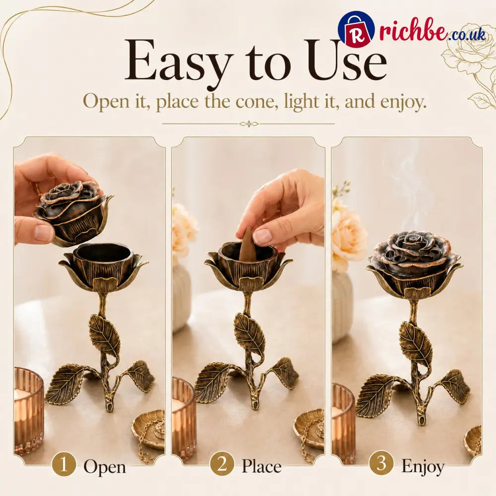 🌹Vintage Rose Incense Burner
