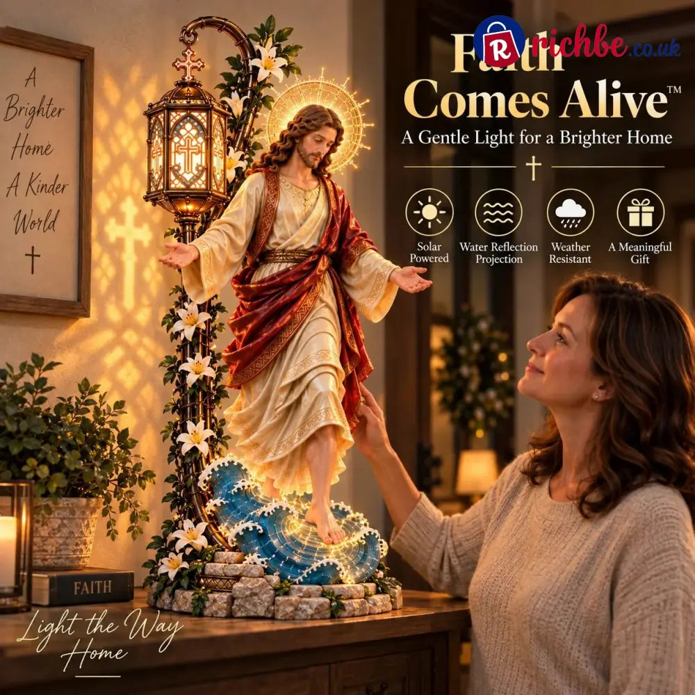 ✨✝️✨ Walk by Faith Jesus Reflection Light – Walking on Water Christian Decor