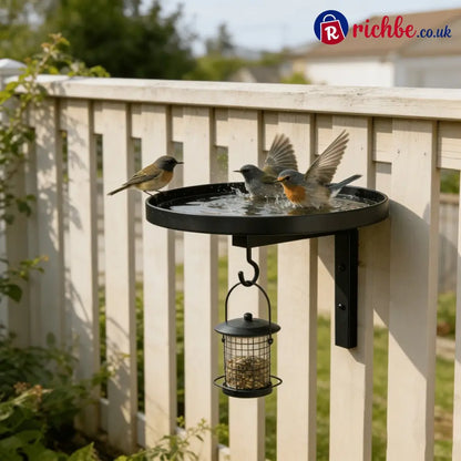 Wall-Mounted Metal Bird Bath – Antique Bronze Finish 🐦🛁🧱🏡 - Housewares & Kitchen